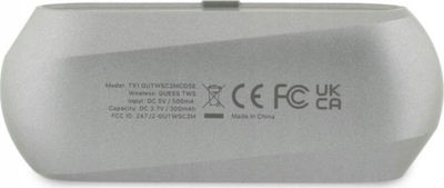 Kufje Bluetooth Guess GUTWSC2MCDSE, TWS, me stacion karikimi, taupe