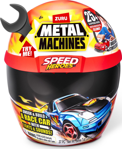 Lodër mësimore Zuru Antsy Labs 67125 Metal Machines Speed Hero, set për me montu makinë, shumëngjyrëshe
