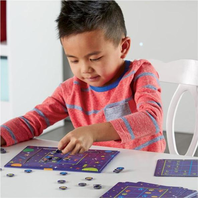 Loja me tabela sudoku Magnetic Space Sudoku nga Learning Resources, magnetike, 72 puzzle, shumëngjyrëshe