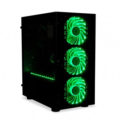 Kutia kompjuterike iBOX Passion V4 OPV4, RGB, ATX, e zezë