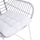 Karrige metalike RADLEY HM5300.02, wicker, e bardhë dhe gri