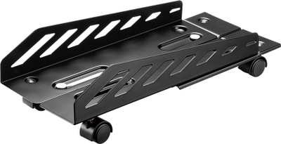 Стенд за куќиште на компјутер Ultradesk Critter, до 25 kg, прилагодлив, црн