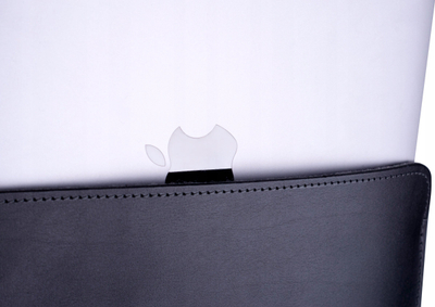 Futrollë laptopi Bamin Premium, për MacBook Air 13" M1 M2, set 2 copë, lëkurë, e zezë