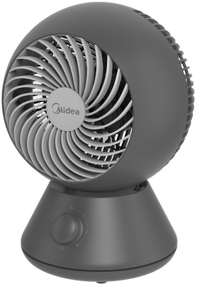 Ventilator tavoline Midea MFT302R0BPK, 3 shpejtësi, lëkundje, gri e errët
