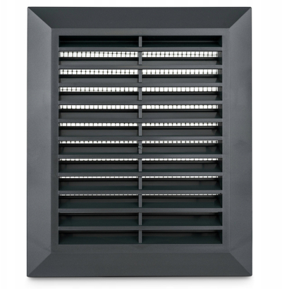 Rrjetë ventilimi Awenta T48GR Classic, 110x140 mm, plastike, grafit