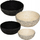 Set koshash dekorativë Atmosphera Small Jute Baskets Round Boho, 4 copë, prej jute, me ngjyra neutrale