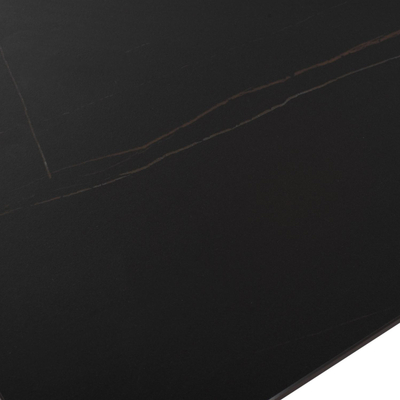 Tavolinë SYNTEC, gur sintër, 160×90×75 cm (HM9308.03), zezë