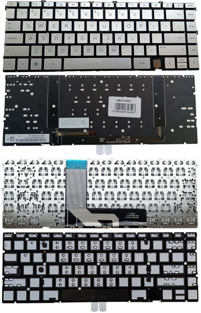 Тастатура за лаптоп HP Envy 15-EP 15T-EP, со осветлување, американски распоред (US), сребрена