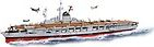 Set ndërtimi COBI Historical Collection Graf Zeppelin, 3136 copa, shkallë 1:300, gri