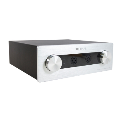 Amplifikator kufjesh HiFiMAN Mini Shangri La Professional, elektrostatik, RCA XLR, argjend i zi