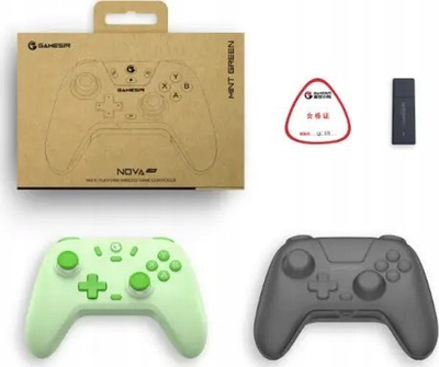 Kontrollues lojërash GameSir T4Nlite Novalite, me kabllo edhe pa kabllo, Hall Effect, gri e çelët