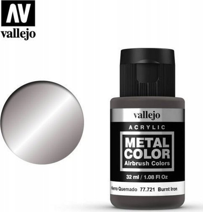 Bojë akrilike metalike Acrylicos Vallejo Metal Color Burnt Iron, 32 ml, kafe metalike