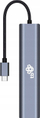 Adapter HUB USB C TB 6n1, HDMI 4K, RJ45, 3x USB, grafit