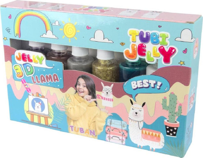 Set kreativ me xhel TUBAN Tubi Jelly Llama, 6 ngjyra, për fëmijë 8+