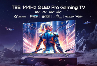 Televizor TCL QLED 85T8BX1, 85", 4K Ultra HD, Google TV, i zi