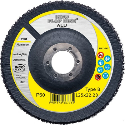 Ламелен диск INCOFLEX Pro ALU B-125, 22.23mm, P60