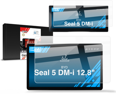 Folie mbrojtëse ekrani GRIZZ BYD Seal 5 DM-i, 12.8", 2in1, transparente