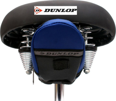 Çantë shalë biçiklete Dunlop, e papërshkueshme nga uji, me shirita reflektues, blu
