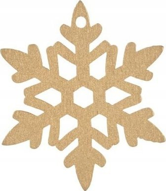 Ornament bore MFP, dru, 4.5 cm, set me 12 copë, ngjyrë ari