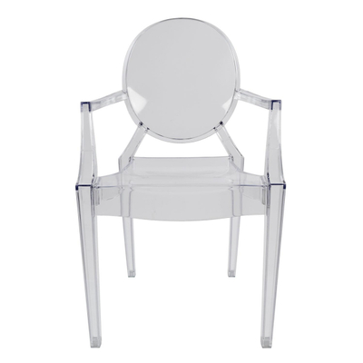 Karrige akrilike transparente ARAMIS me krahë, 52,2×56,5×92 cm (HM0169)