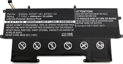 Bateri laptopi CoreParts MBXHP-BA0095, për HP EliteBook Folio G1, 7.7V