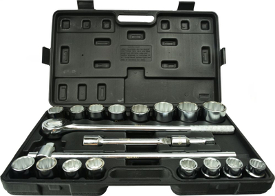 Set çelësash gola Geko G10111, 3/4", 12 pika, në kuti plastike