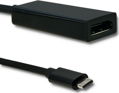 Adapter USB C në DisplayPort Qoltec, 4K, 23cm, i zi