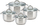 Set tenxhere KingHoff, 2.1 - 6.6 l, 4 copë, të argjendta