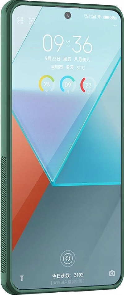 Mbulesë telefoni Nillkin Shield Pro Xiaomi Redmi Note 13 Pro 5G, TPU PC, jeshile e errët