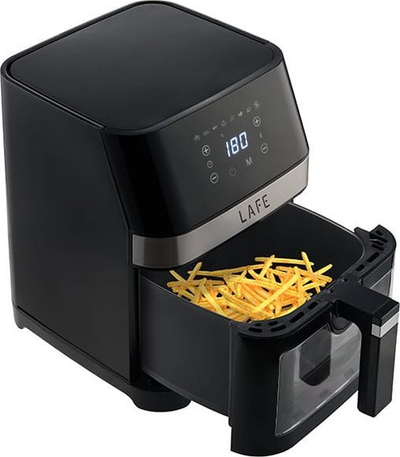 Фритеза со воздух Lafe Air Fryer, 5L, 1500W, 8 програми, црна
