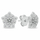 Set vathë + varëse Brilio Silver SET264W