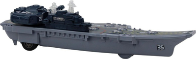 Lodër aeroplanmbajtëse Leantoys Aircraft Carrier, 37 cm, plastike, gri