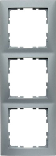 Kornizë trefishe Berker Square 5310138994, montim vertikal horizontal, alumin mat