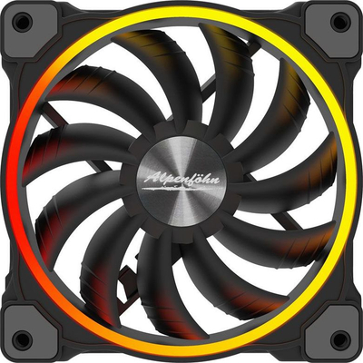 Ventilator PC Alpenföhn Wing Boost 3, 120mm, ARGB, set me 3 copë, i zi