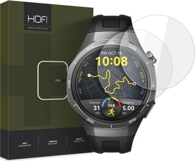 Xham mbrojtës Hofi Glass Pro+ për Huawei Watch GT 5 Pro 46mm, 2 copë, transparent