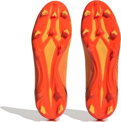 Këpucë futbolli Adidas X Speedportal.3 Laceless FG, pa lidhëse, për fushë me bar të fortë, portokalli