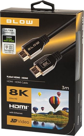 Kabllo HDMI Connection, 3m, 8K, HDMI 2.1, i zi