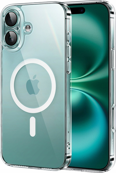Kapak magnetik Ugreen Classy Clear për iPhone 16 Plus, transparent