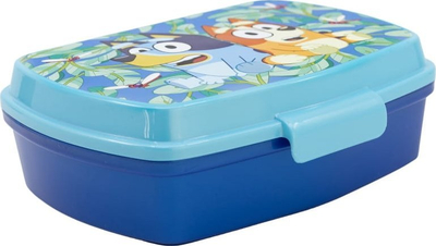 Kuti sanduiçësh Stor Bluey M927a-50674, plastike, katrore, blu shumëngjyrëshe
