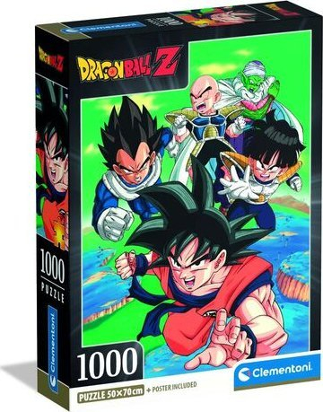 Пазл Clementoni Dragon Ball Z, 1000 парчиња, многуобоен