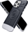 Kuti mbrojtëse Spigen Classic C1 Mag MagSafe për iPhone 15 Pro Max, gjysmë e tejdukshme, grafit