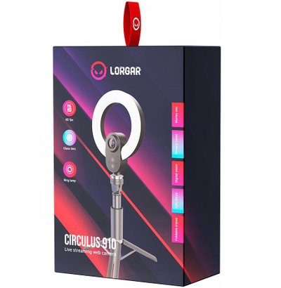 Webcam Prestigio Circulus 910, 5MP, 60fps, me dritë rrethore, auto focus, e zezë