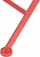 Tavolinë bistro Beliani Scario, metal, 70x70cm, e kuqe