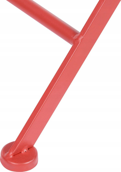 Tavolinë bistro Beliani Scario, metal, 70x70cm, e kuqe