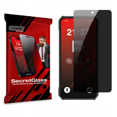 Xham mbrojtës privatizues Grizz SecretGlass për Ulefone Armor 30 Pro, 2.5D, qelq keramik, transparent