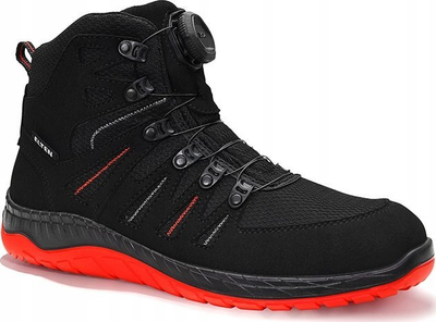 Çizme sigurie Elten Maddox BOA Mid, S3 ESD, nr. 47, të zeza me të kuqe
