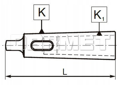 Bush reduktues ZM KOLNO Morse MK4 MK2, 124 mm, version i fortë