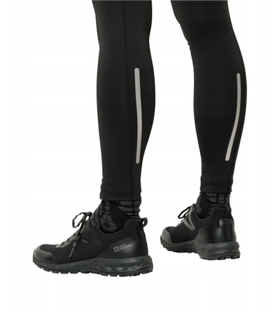 Тренинг хеланки Jack Wolfskin Morobbia Tights W, полиестер, дишливи, црни
