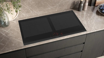 Pianurë me induksion Siemens EX275HXC1E, 90cm, FlexInduction, xham i zi