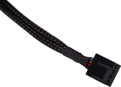 Kabllo splitter Alphacool 4 Pin në 4x 4 Pin PWM, 60 cm, i zi